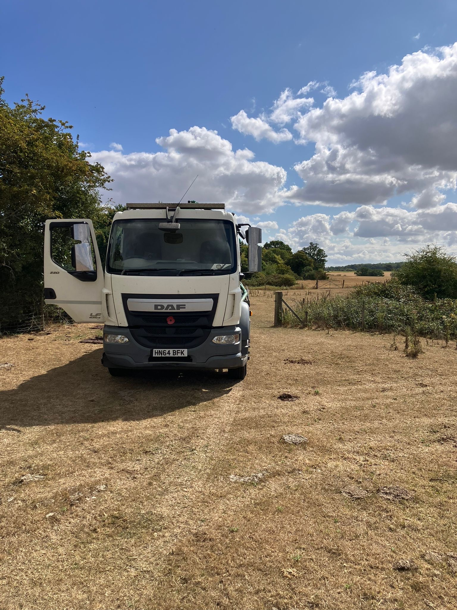 AK Services tanker in a rural location